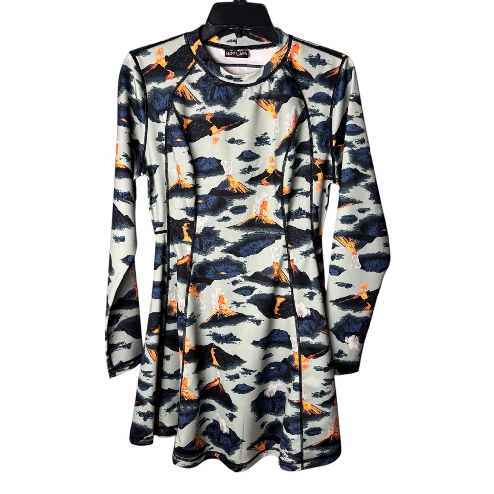 Hot Lava Long Sleeve Dress M